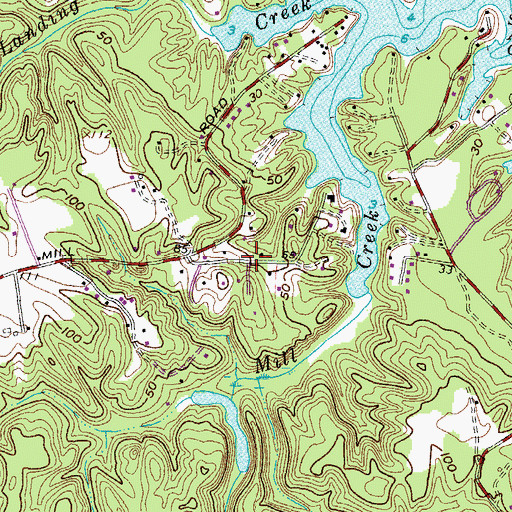 Topographic Map of Middle Earth, MD