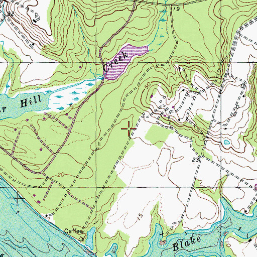 Topographic Map of Mulberry Fields, MD