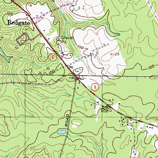 Topographic Map of Patuxent Seventh Day Adventist Church, MD