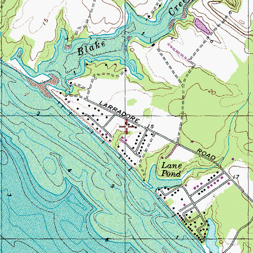 Topographic Map of Potomac Shores, MD