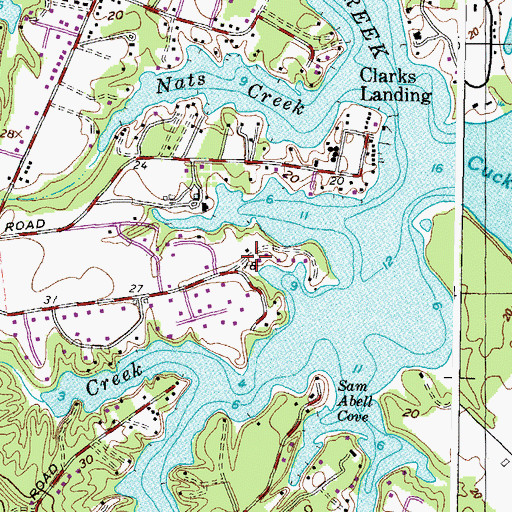 Topographic Map of Resurrection Manor House (historical), MD