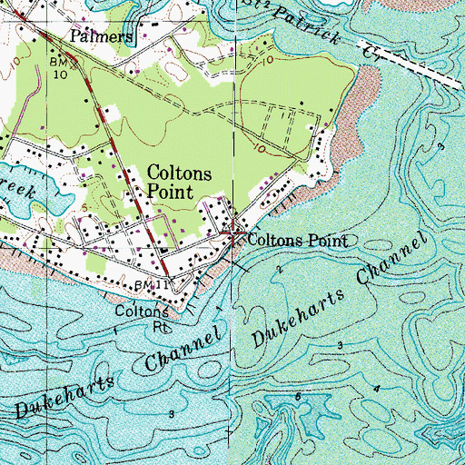 Topographic Map of Saint Clements Island-Potomac River Museum, MD