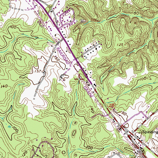 Topographic Map of Saint Mary Development Center, MD