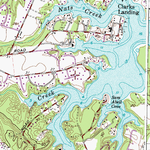 Topographic Map of Scotch Point, MD