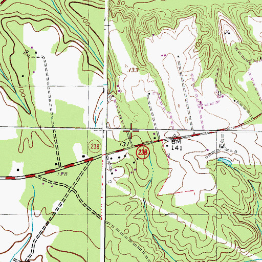 Topographic Map of Shamrock Glen Estates, MD