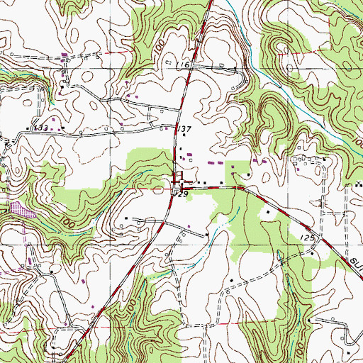 Topographic Map of Sunnyside School (historical), MD