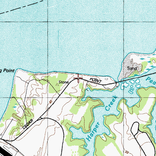 Topographic Map of Susquehanna (historical), MD