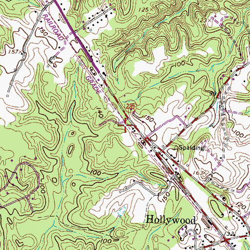 Topographic Map of Three Notch Park, MD