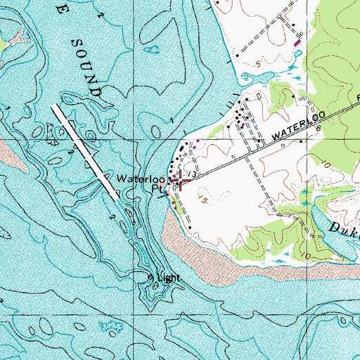 Topographic Map of Waterloo, MD