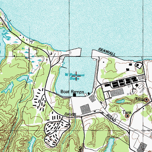 Topographic Map of West Patuxent Basin, MD