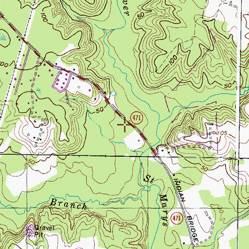 Topographic Map of White Marsh (historical), MD