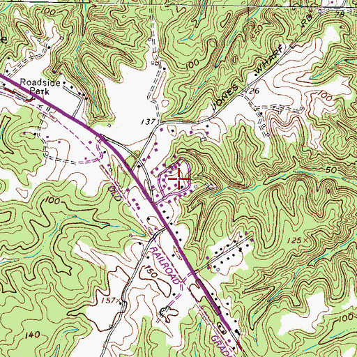 Topographic Map of Winterseat, MD