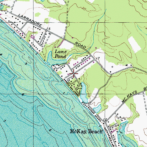 Topographic Map of Lanedon, MD