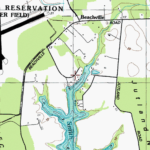 Topographic Map of Gum Landing, MD