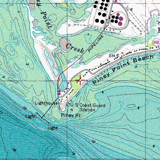 Topographic Map of Tolson, MD
