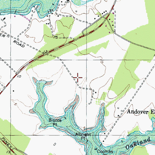 Topographic Map of Weston, MD