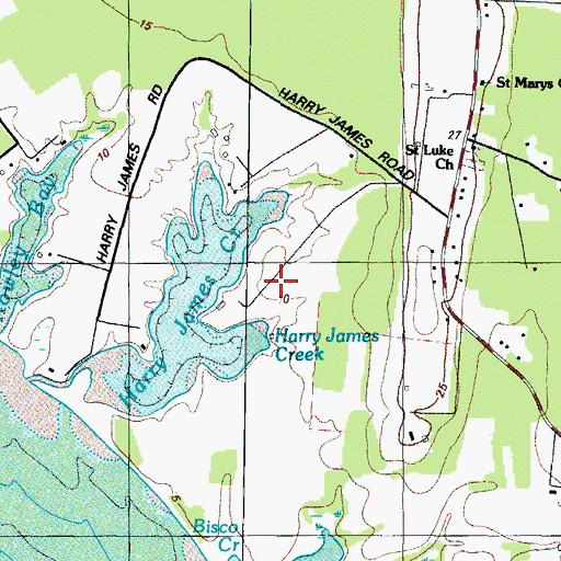 Topographic Map of Bradburn, MD