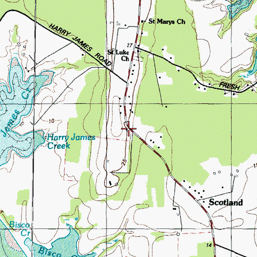 Topographic Map of Confederate Monument, MD