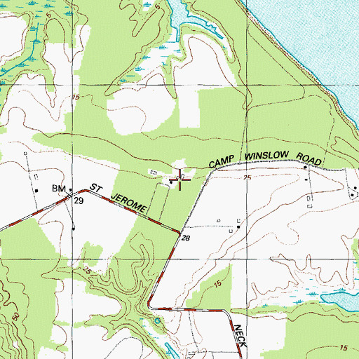 Topographic Map of Dameron House, MD