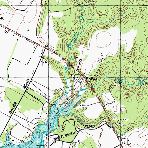 Topographic Map of Leigh House, MD