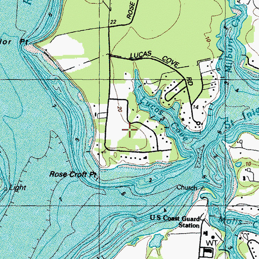 Topographic Map of Rosecroft, MD