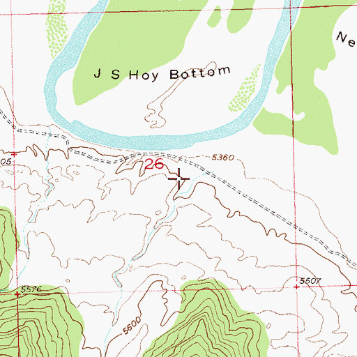 Topographic Map of Davis Draw, CO