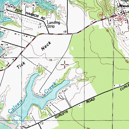 Topographic Map of Woodlawn, MD