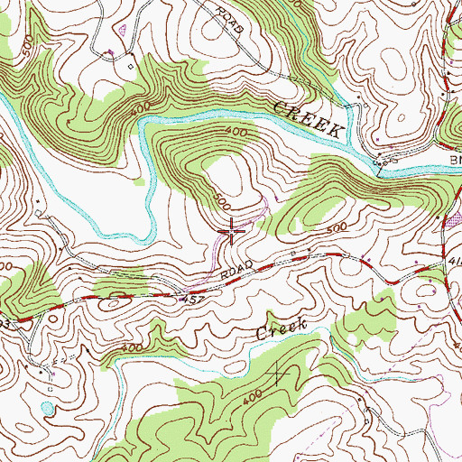 Topographic Map of Eden Hills, MD