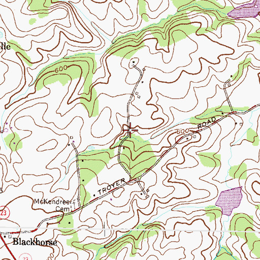 Topographic Map of Farmington, MD