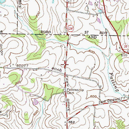 Topographic Map of Nazarene School, MD