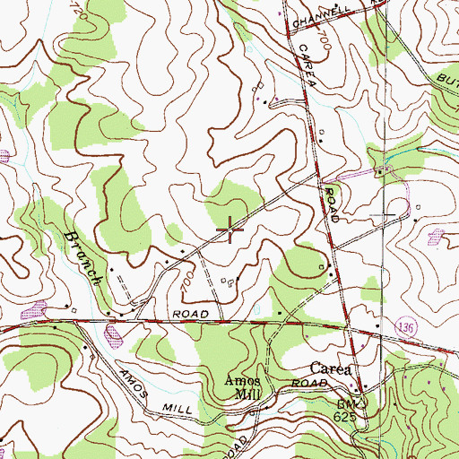 Topographic Map of Nestling Wind, MD