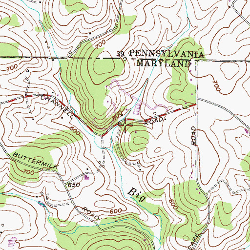 Topographic Map of Norrisville Seventh Day Adventist Church, MD