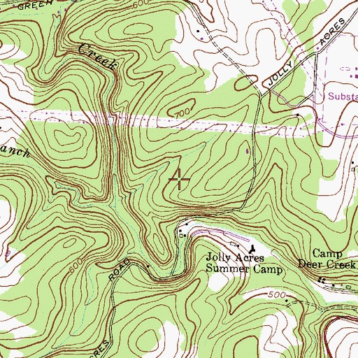 Topographic Map of Parker Conservation Area, MD