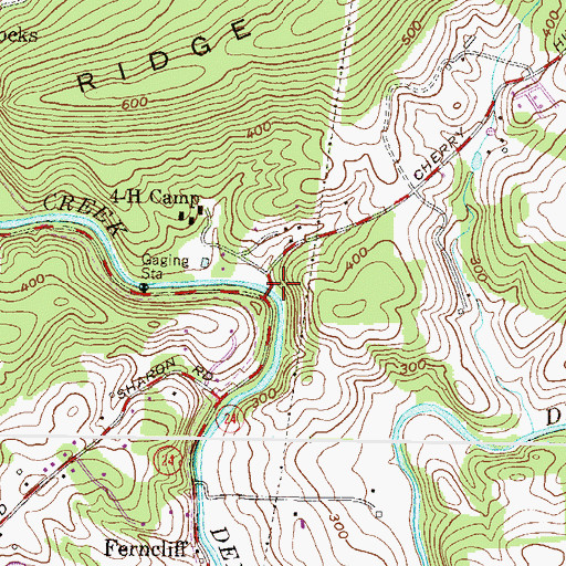 Topographic Map of Prestons Mill (historical), MD