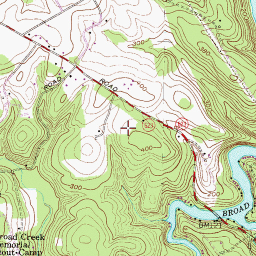 Topographic Map of Camp Finney, MD