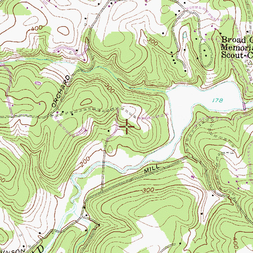 Topographic Map of Camp Spencer, MD