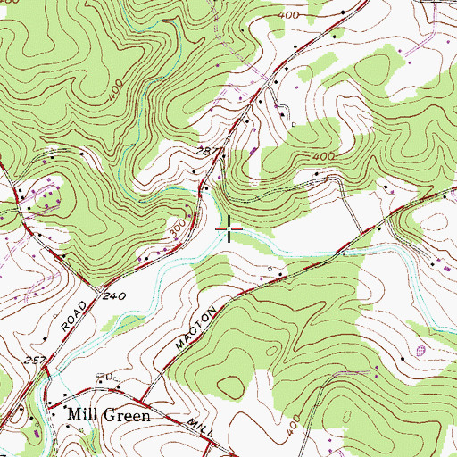 Topographic Map of Carr Run, MD