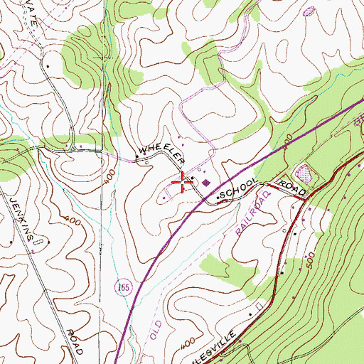 Topographic Map of Enfield Medical Center, MD