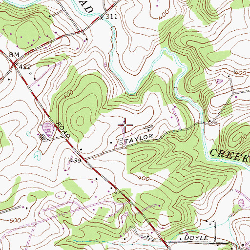 Topographic Map of Highland View, MD