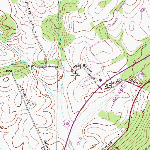 Topographic Map of Jerusalem Evangelical Lutheran Church, MD