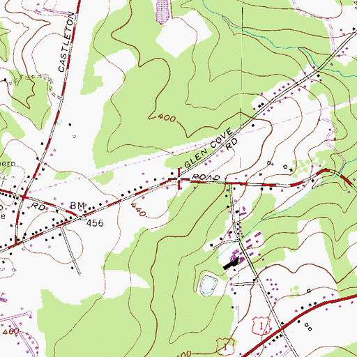 Topographic Map of Rock Manor, MD