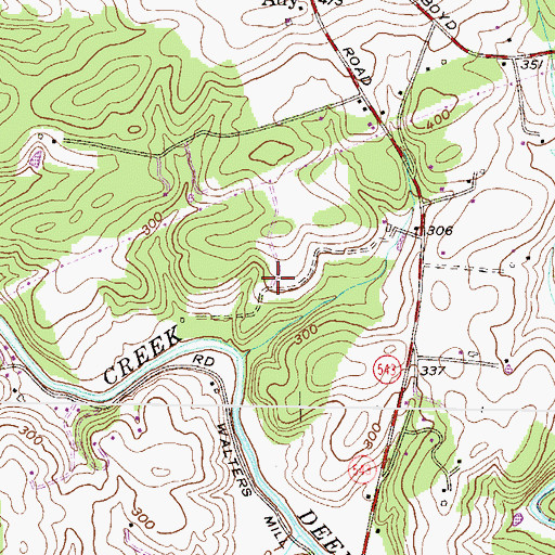 Topographic Map of Saint Anne, MD