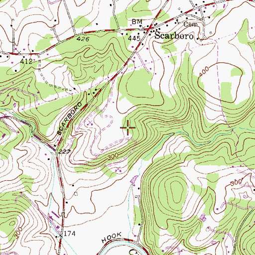 Topographic Map of Harford Waste Disposal Center, MD