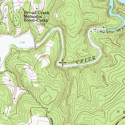 Topographic Map of Stone Mill (historical), MD