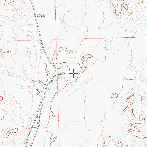 Topographic Map of Dry Creek, CO