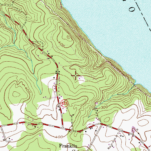 Topographic Map of Bald Hill, MD