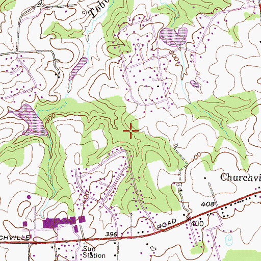 Topographic Map of Bramblewood, MD