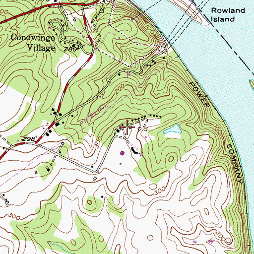 Topographic Map of Camp Ramblewood, MD