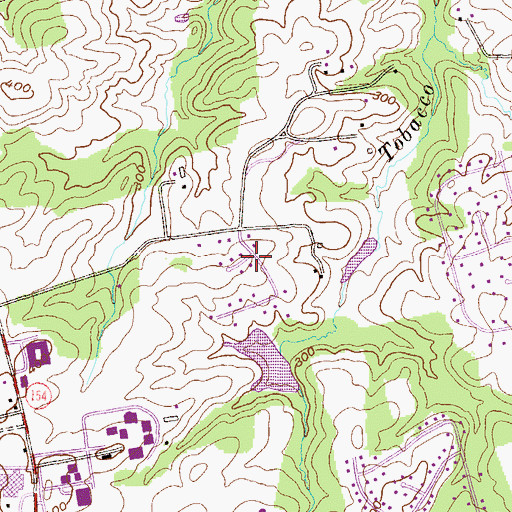 Topographic Map of Campus Hills Estates, MD