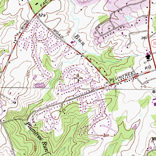 Topographic Map of Cedar Spring, MD